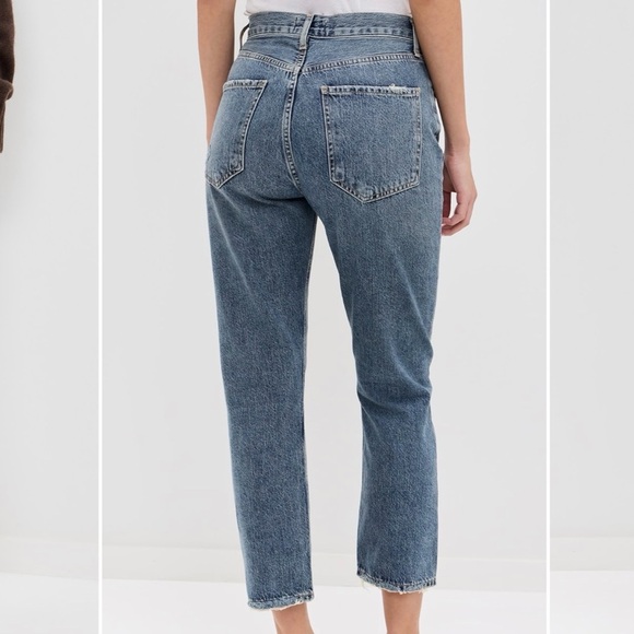 Agolde Riley medium wash straight leg jean - Picture 2 of 11